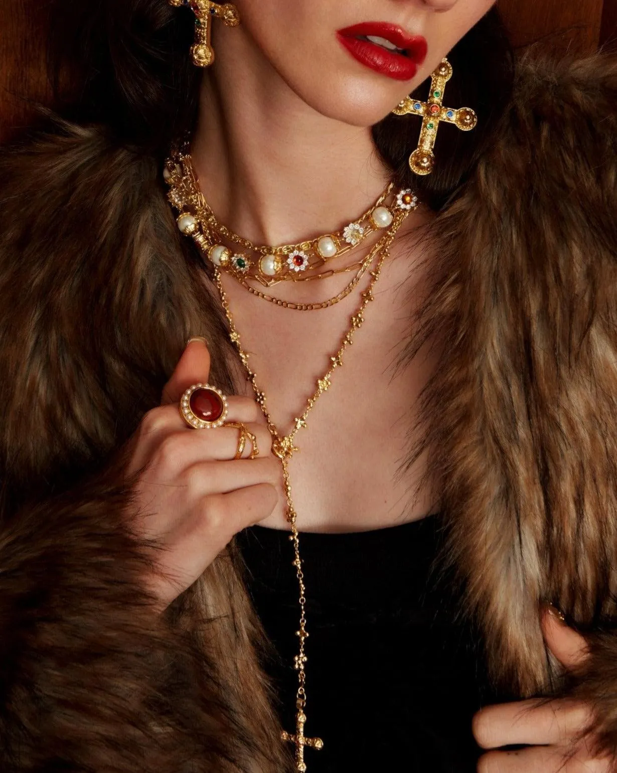Daisy Pearl Necklace